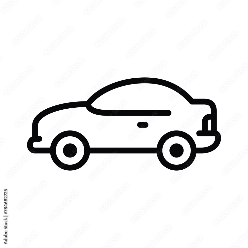 car icon design vector line