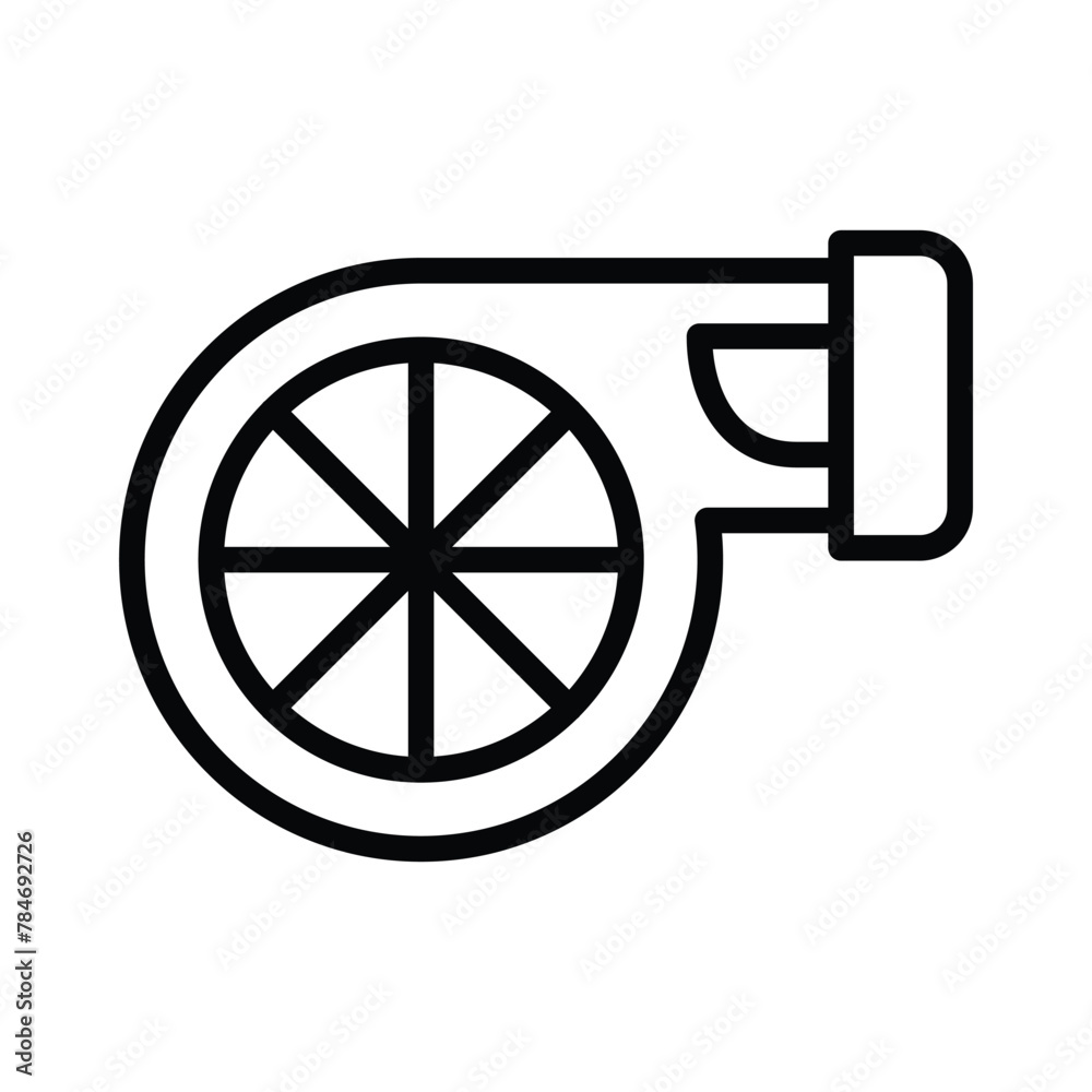 turbine car icon line design vector turbine car icon line design vector