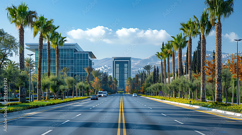 Obraz premium road to the city