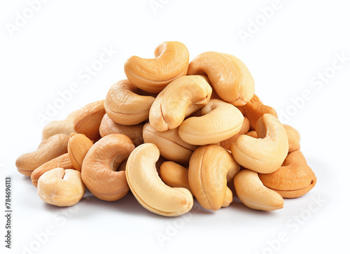 Cashews nuts isolated on a white background