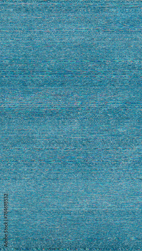 Digital noise. Color glitch. Blue color pixel fuzzy line glowing computer display distorted signal frequency tech defect modern abstract background.
