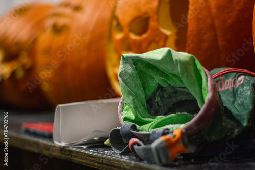 jack o lantern climbing bag chalk