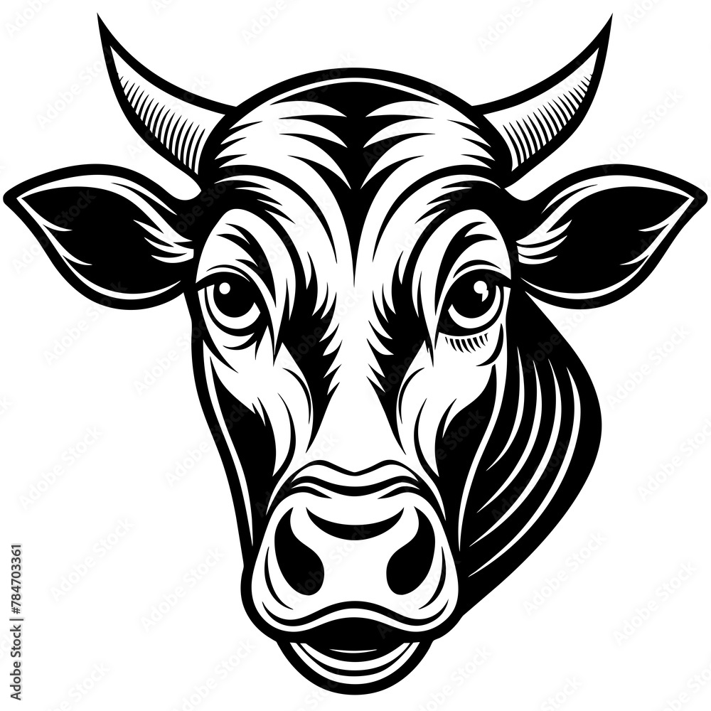 head of a cow head of a cow