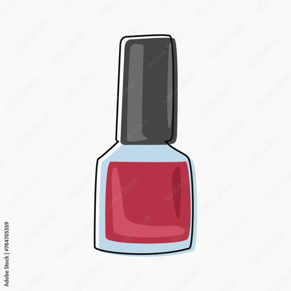 Nail polish bottle doodle art sign symbol design vector Nail polish bottle doodle art sign symbol design vector