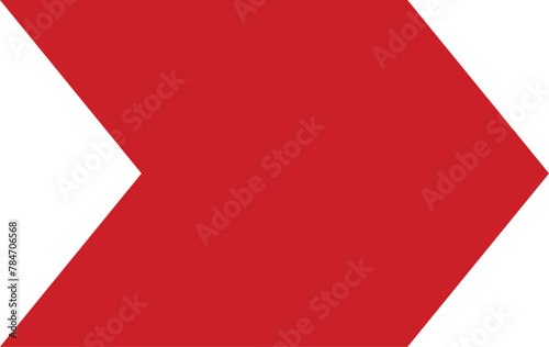 red arrow sign flat vector Red Minimalist Arrow 