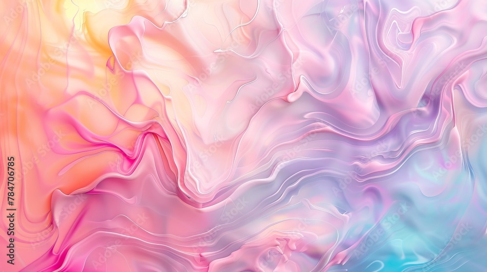 Colorful liquid wave abstract art background