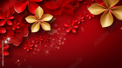 Holiday floral background 
