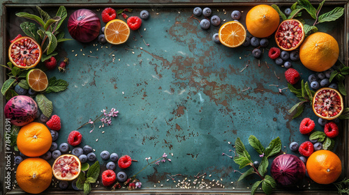 Fruits. Fresh produce, concept background, generative ai