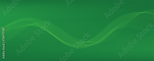 abstract green background with waves 