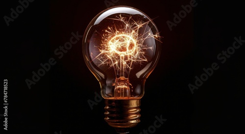 Glowing Light Bulb