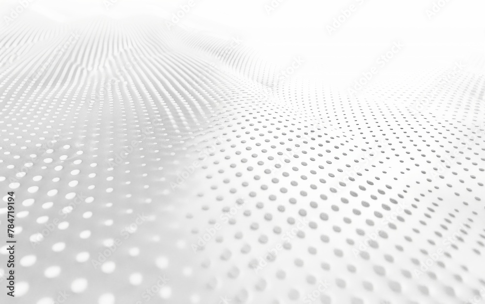 a light grey dotted pattern on a white surface, top down perspective, flat, futuristic a light grey dotted pattern on a white surface, top down perspective, flat, futuristic