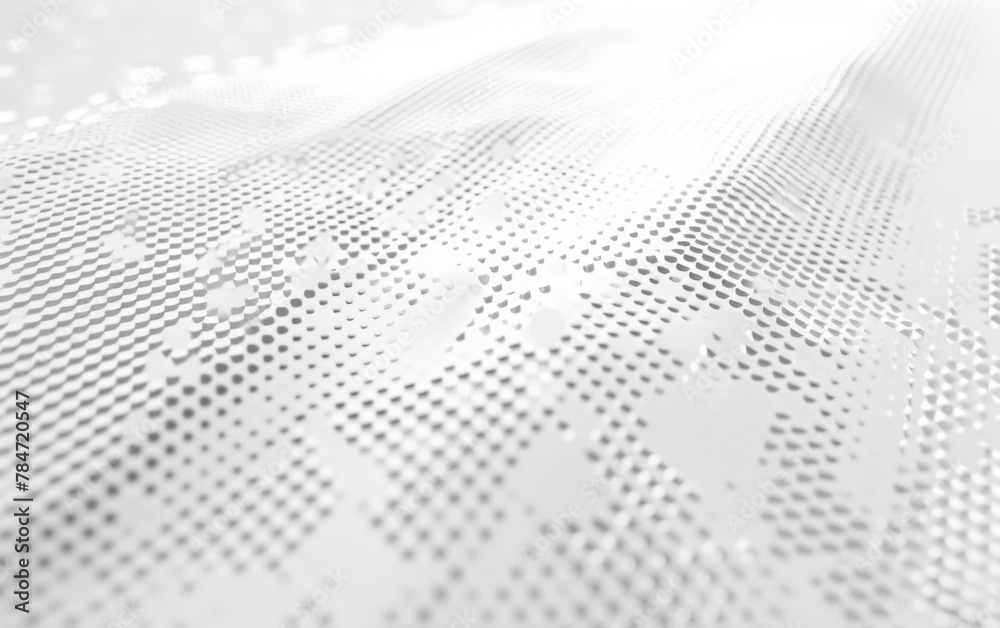 a light grey dotted pattern on a white surface, top down perspective, flat, futuristic a light grey dotted pattern on a white surface, top down perspective, flat, futuristic