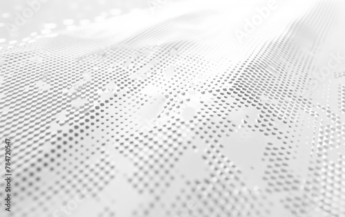 a light grey dotted pattern on a white surface, top down perspective, flat, futuristic