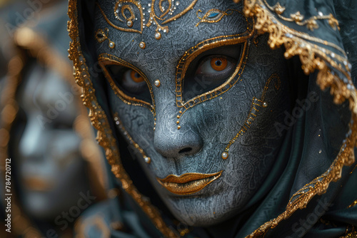 Portraying characters from medieval history at a masquerade ball