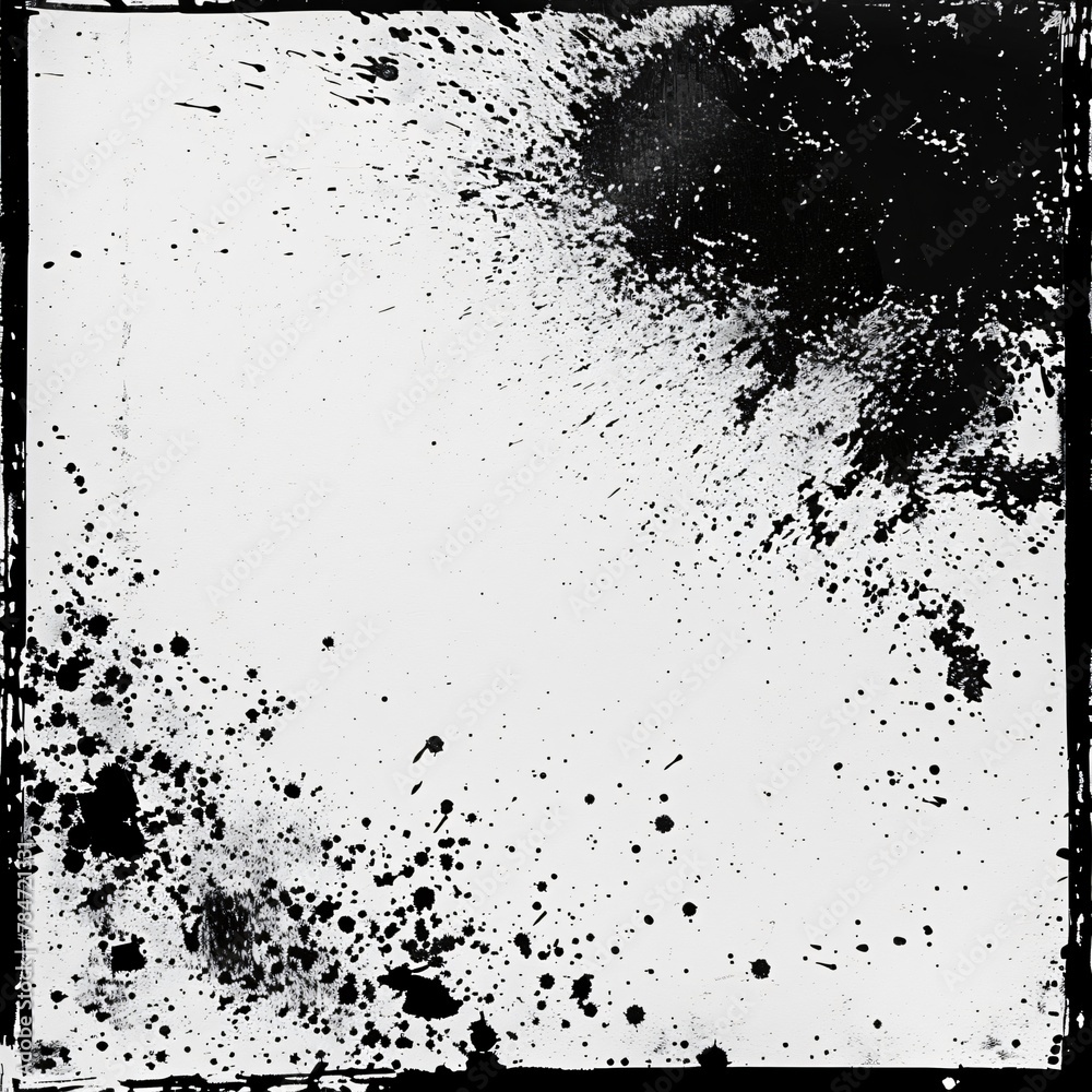 A very large grunge texture, black and white, white background 