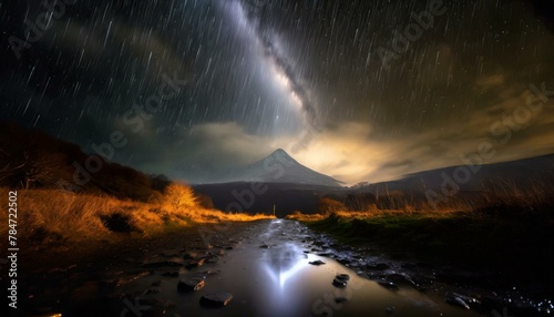 Macro photography of raindrops stunning details dramatic lighting AI Generated