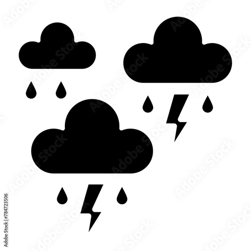 Thunder strom Icon Design