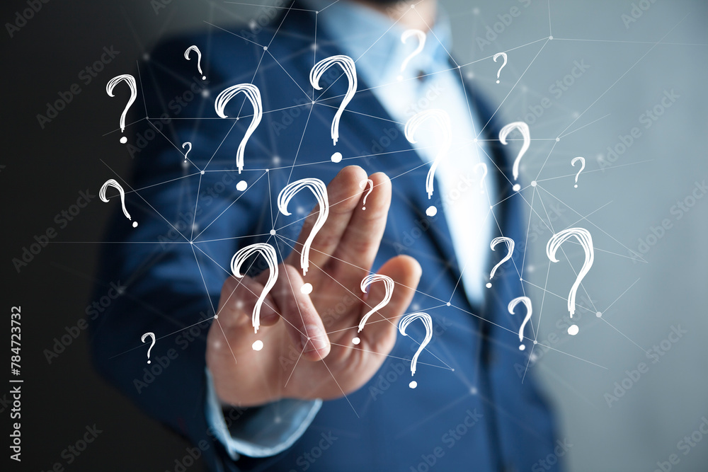 illustration question mark, business concept illustration question mark, business concept