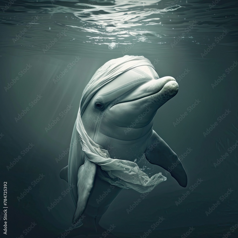 Obraz premium blind dolphin