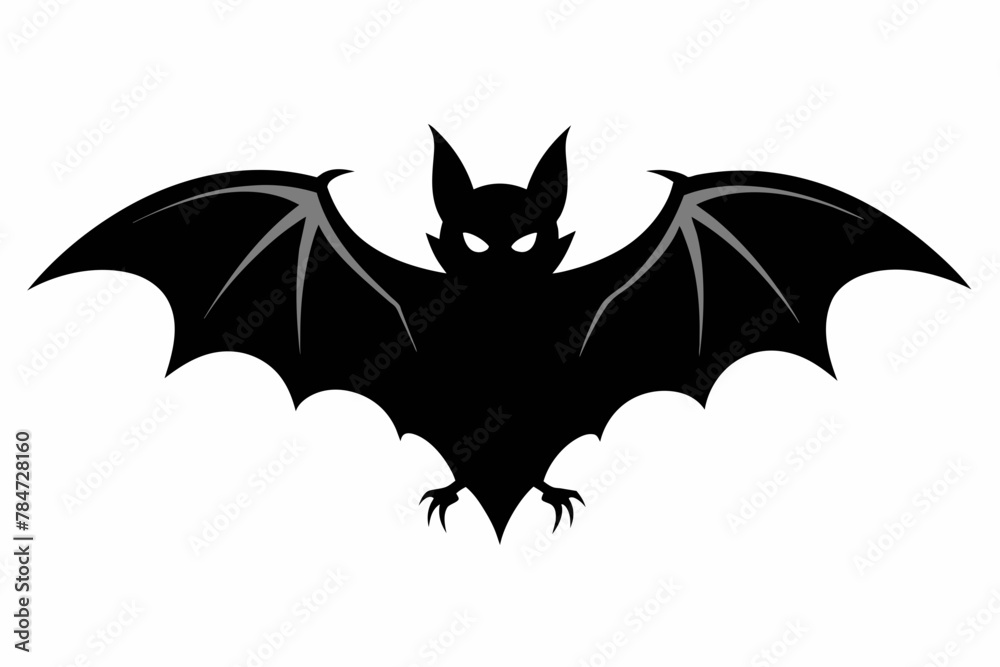 Bat silhouette vector illustration