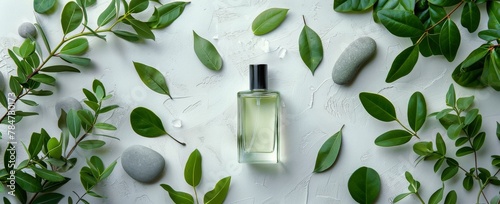 Cologne Bottle on Table