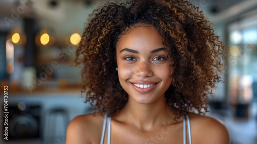 Close Up of Person Smiling