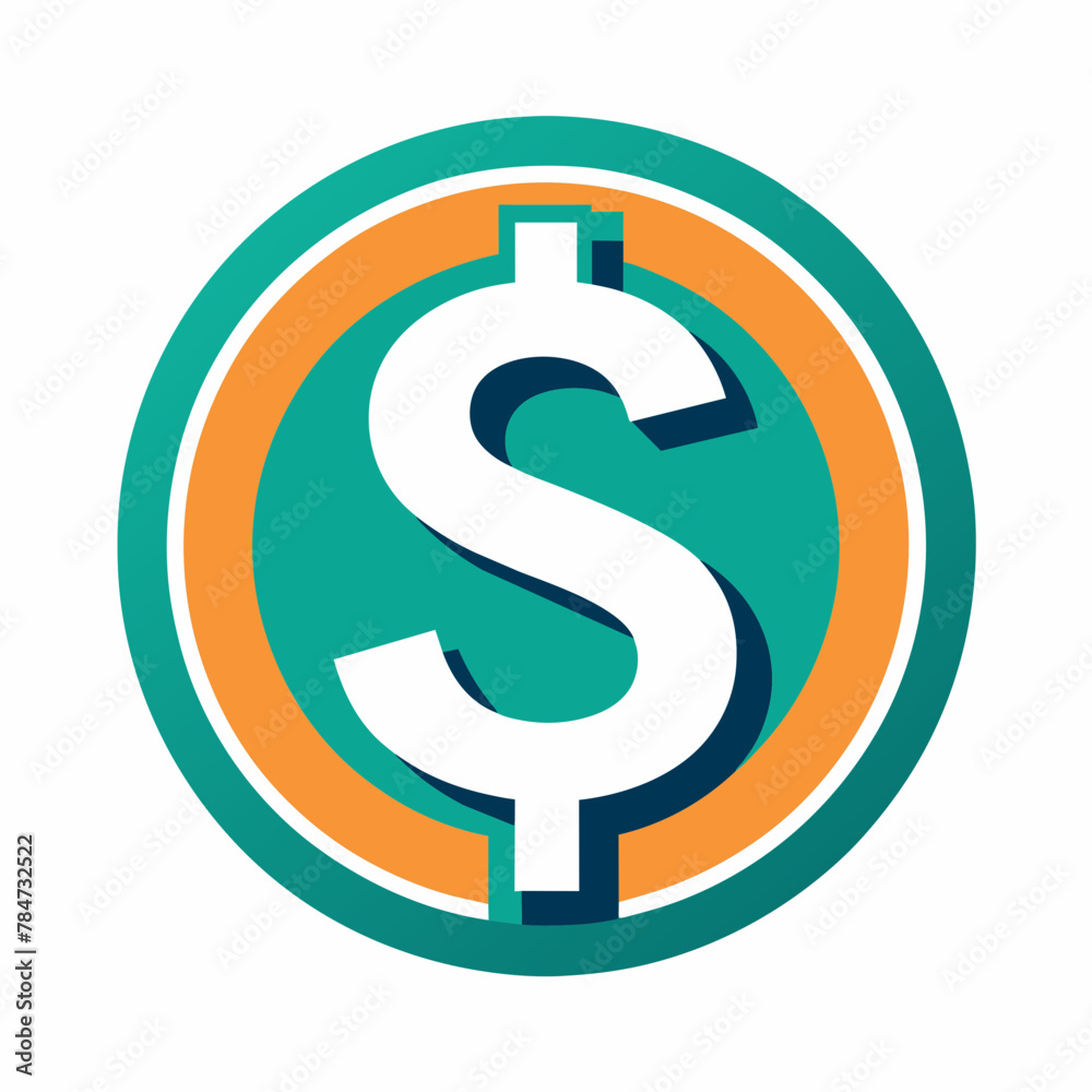 Dollar Coin: Vector Illustration of Currency Dollar Coin: Vector Illustration of Currency