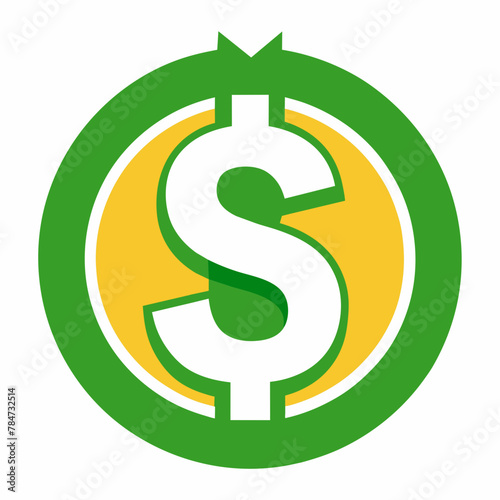 Dollar Coin: Vector Illustration of Currency