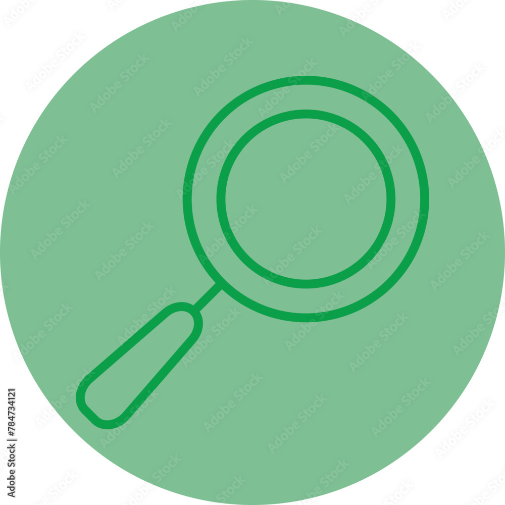 Magnifying Glass Green Line Circle Icon Magnifying Glass Green Line Circle Icon