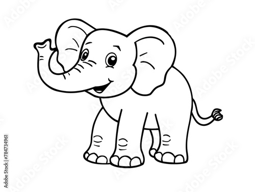 elephant cartoon  Illustration Isolated on a transparent background
