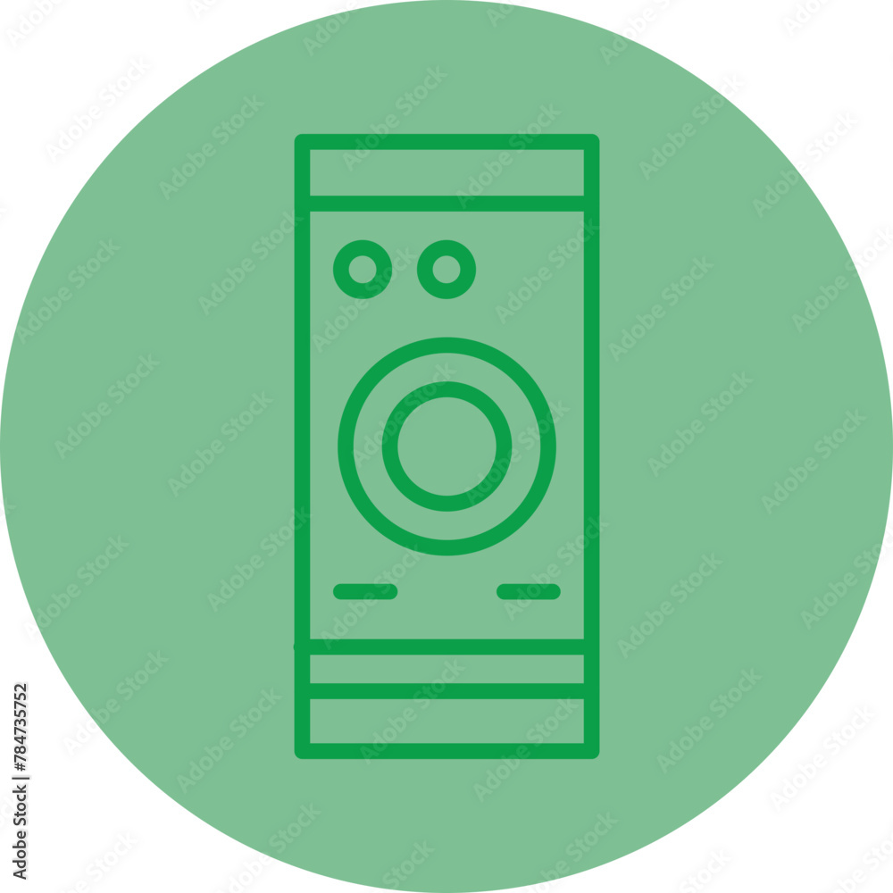 Disk Green Line Circle Icon Disk Green Line Circle Icon