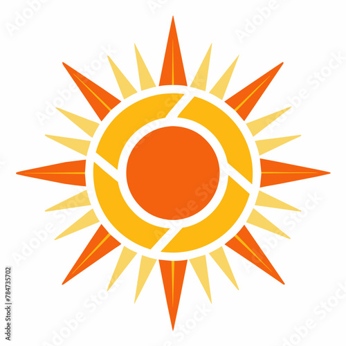 Radiant Sun: Vector Illustration of the Sun