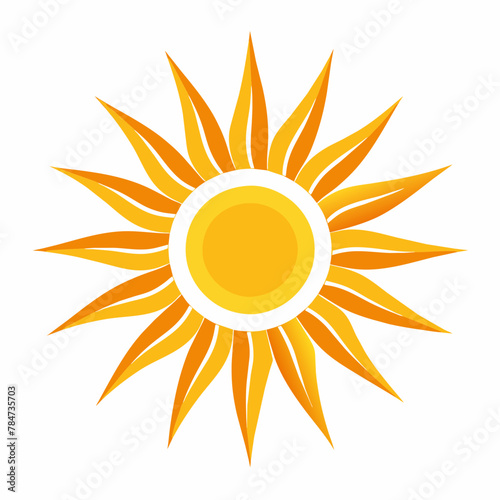 Radiant Sun: Vector Illustration of the Sun