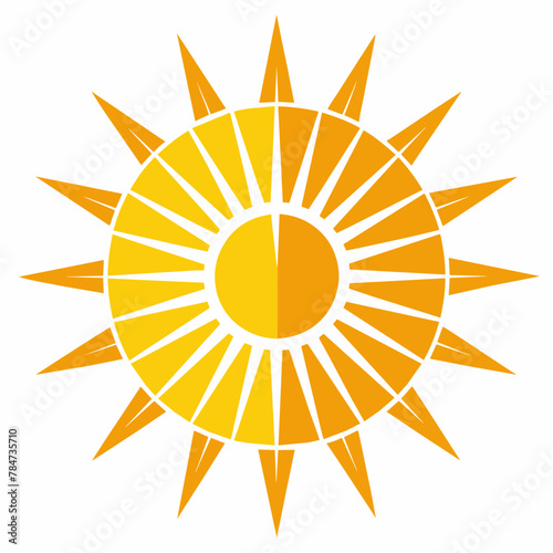 Radiant Sun: Vector Illustration of the Sun