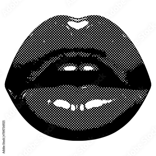 Halftone Lips or Mouth © helenreveur