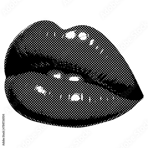 Halftone Lips or Mouth © helenreveur