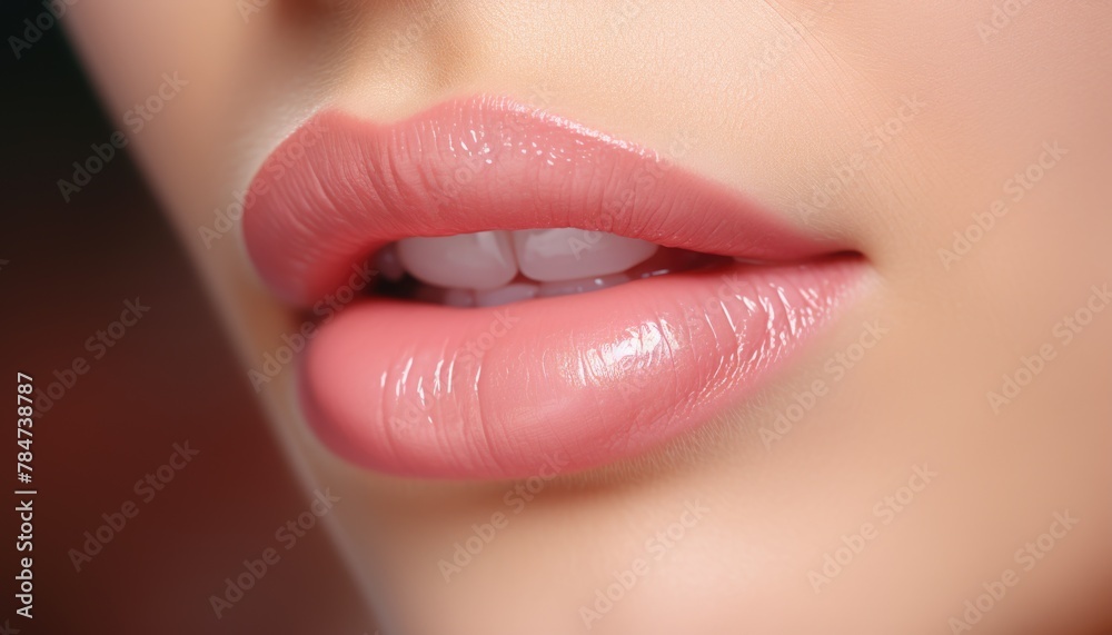 Close up of womans lips Close up of womans lips