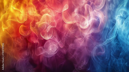 Vibrant Multicolored Background With Wavy Lines