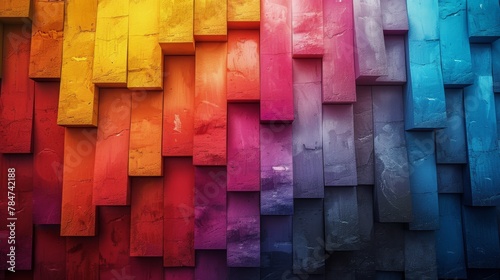 Vibrant Multicolored Background With Wavy Lines