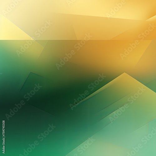 Abstract gold and green gradient background with blur effect  northern lights