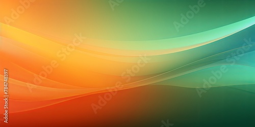 Abstract peach and green gradient background with blur effect, northern lights