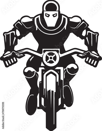 Wallpaper Mural Gear Rider Robot Riding Emblem Robotic Roll Bicycle Vector Icon Torontodigital.ca