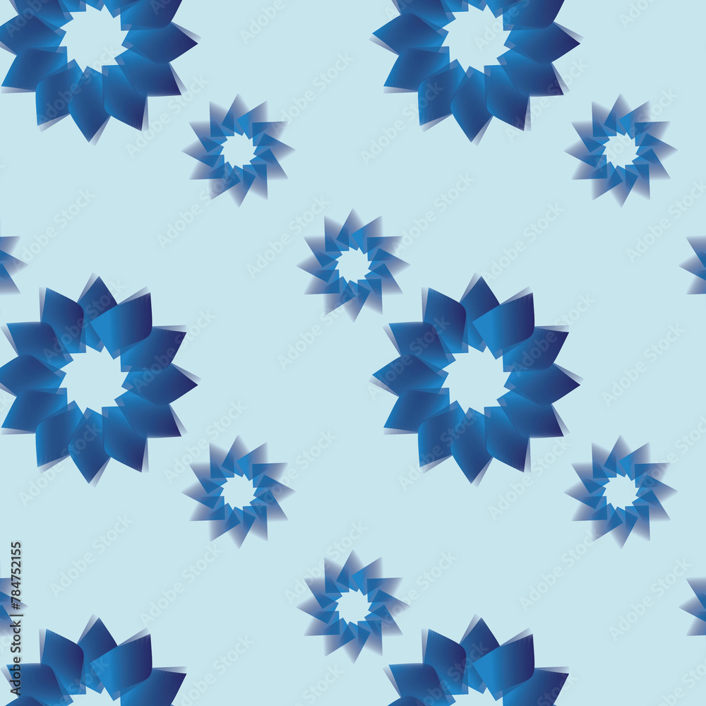 blue 3d floral seamless art blue 3d floral seamless art