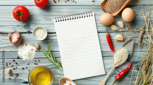 Organized Culinary Inspiration  Notebook for Meal Planning and Recipe Organization