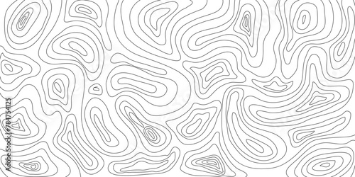Topographic vector map pattern. Abstract mountain terrain map background with abstract shape line texture. 