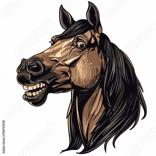 Horse head. Vector illustration