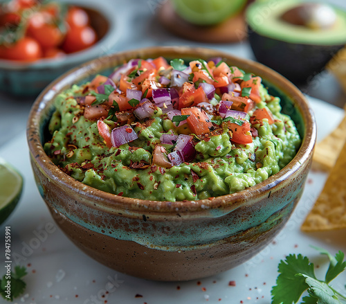 Guacamole in a bowl