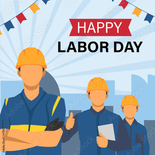 labor day celebration,contraction people
