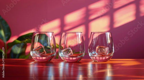 Three Glasses of Water on a Table
