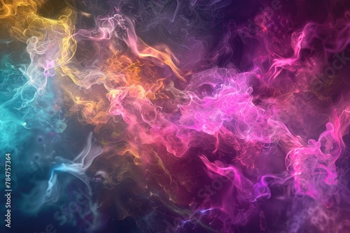Isolated Fractal Noise Rendering in Abstract Fiber Patterns and Hi-Res Colors © Serhii